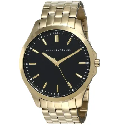 Armani Exchange Men's Three-Hand Gold-Tone Stainless Steel Watch